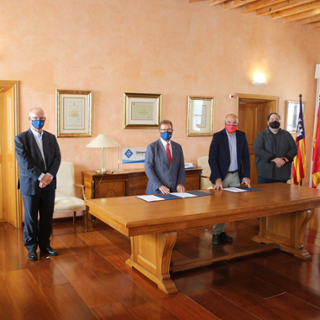 Acte de signatura del conveni.